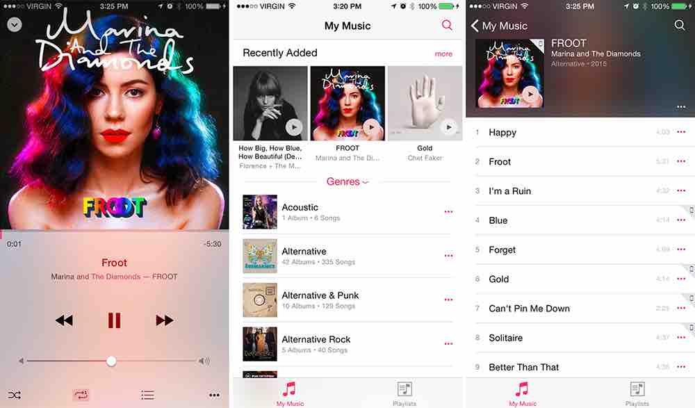 נגן המוזיקה החדש ב- iOS 8.4